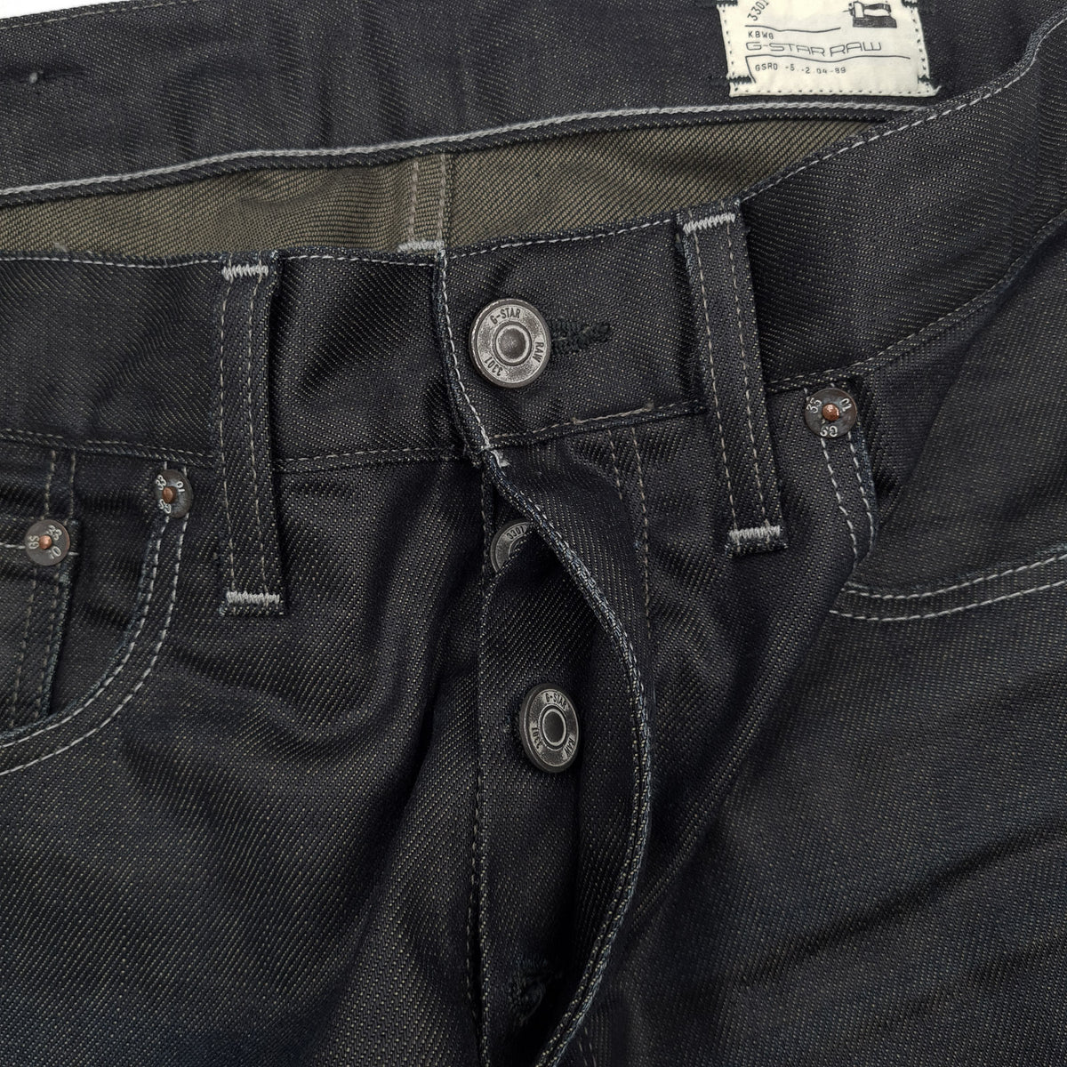 Vintage G-Star Jeans 3301 Straight Men Regular Size W32 L30, detail view 4, image 6 of 8
