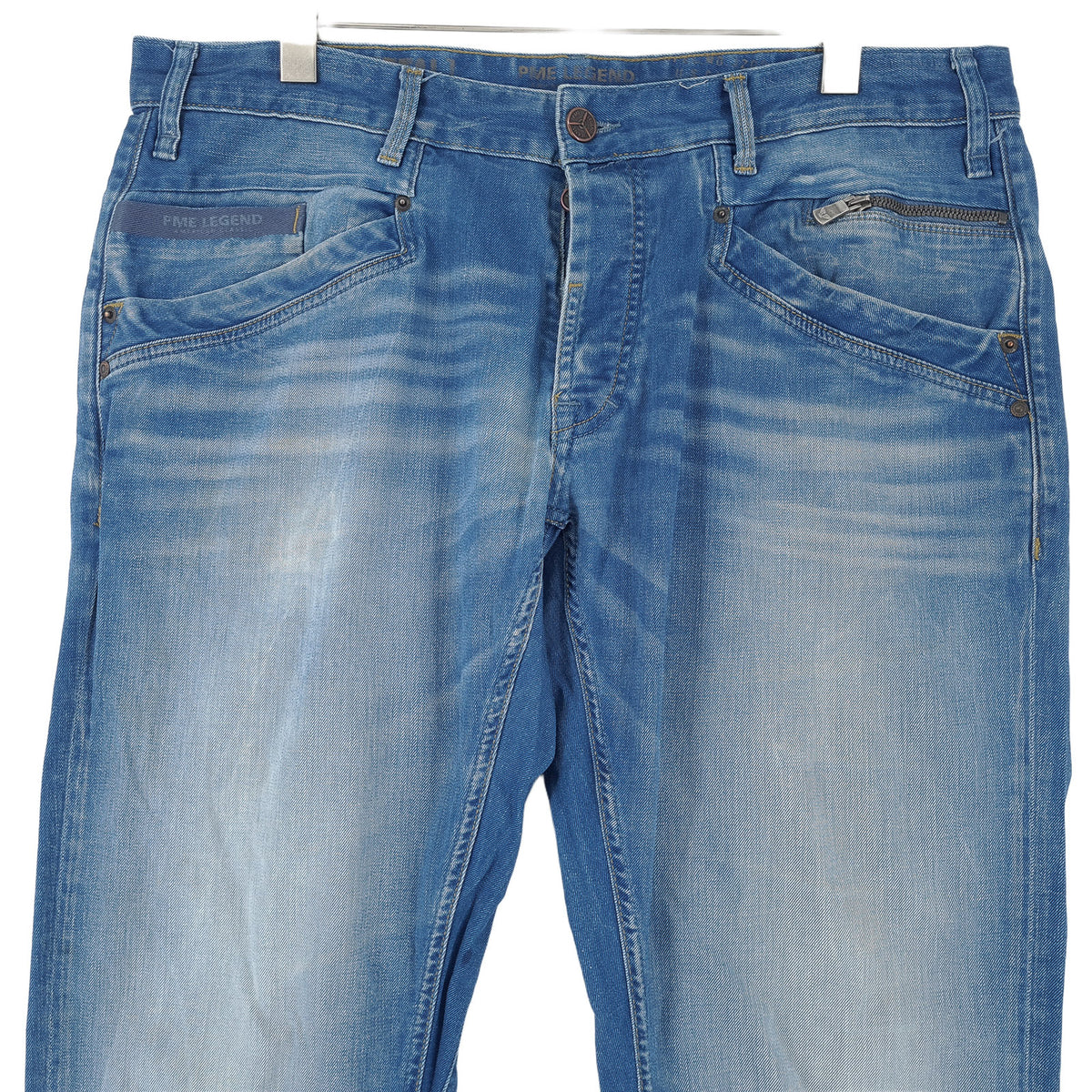 Vintage Pme Legend Jeans Men Stretch Regular Straight Size W38 L34, back view, image 2 of 11