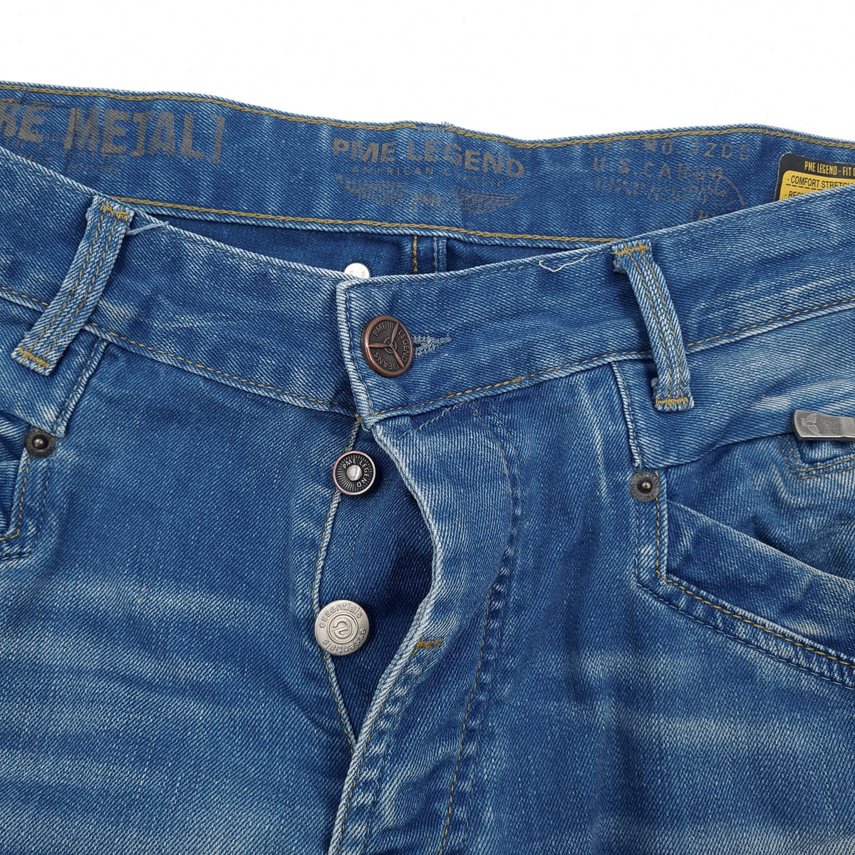 Vintage Pme Legend Jeans Men Stretch Regular Straight Size W38 L34, detail view 4, image 6 of 11