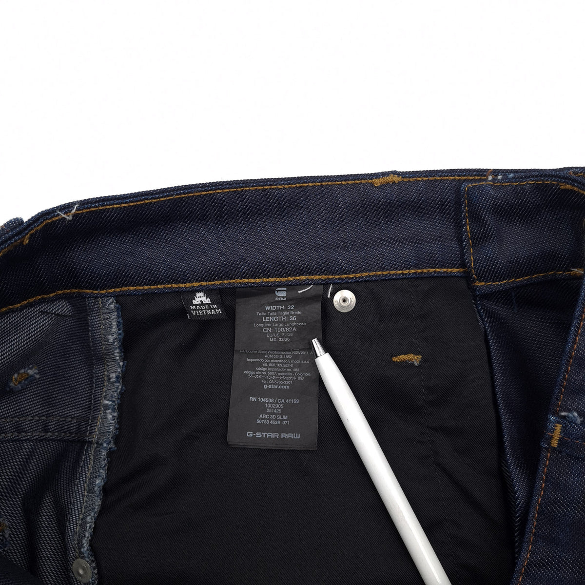 Vintage G-Star Jeans Arc 3D Slim Men Tapered Size W32 L36, detail view 5, image 7 of 10