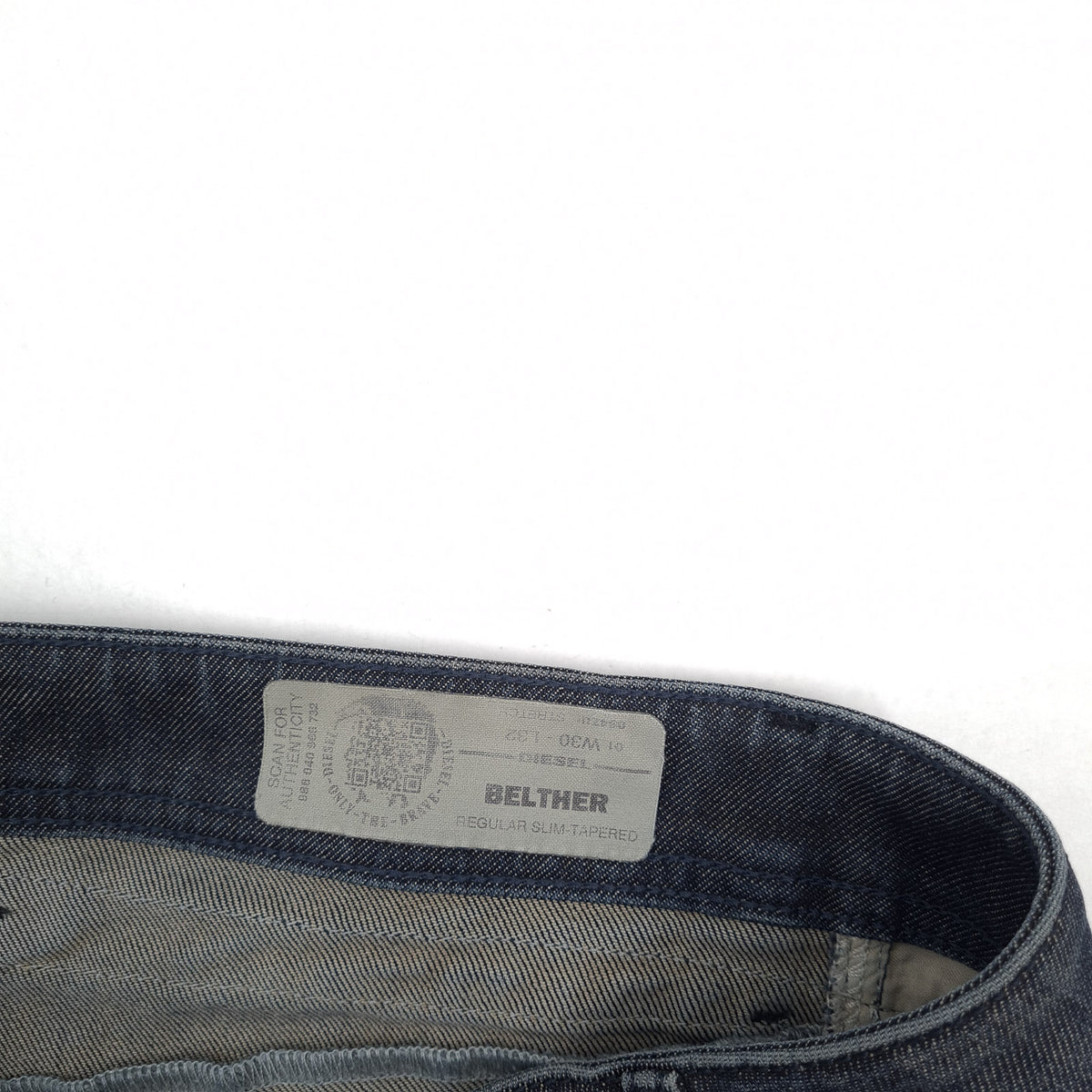 Diesel Jeans Belther Men Stretch Regular Slim Tapered Size W30 L32, detail view 3, image 5 of 8
