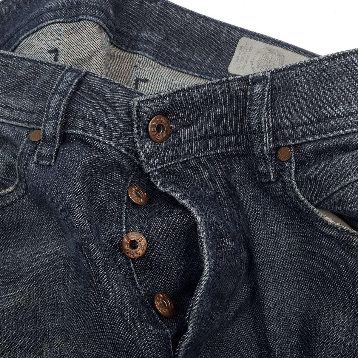 Diesel Jeans Belther Men Stretch Regular Slim Tapered Size W30 L32, detail view 4, image 6 of 8