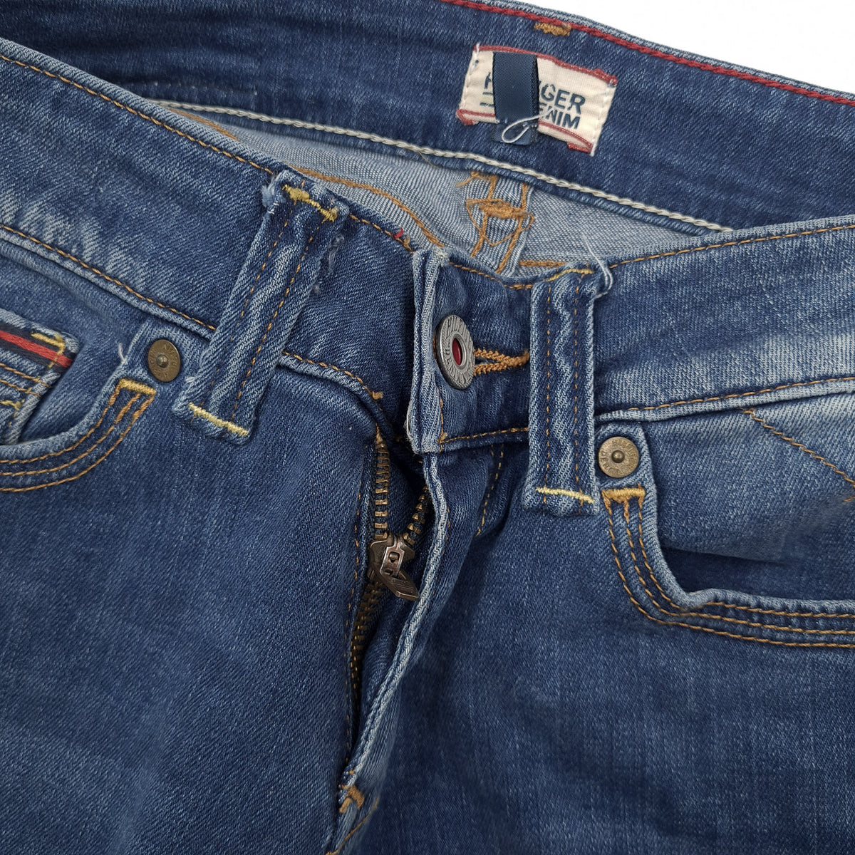 Vintage Tommy Hilfiger Jeans Sophie Women Stretch Slim Skinny Size W24 L32, detail view 4, image 6 of 8
