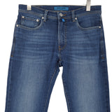 Vintage Pierre Cardin Jeans Lyon Tapered Men Stretch Regular Size W34 L34, back view, image 2 of 8