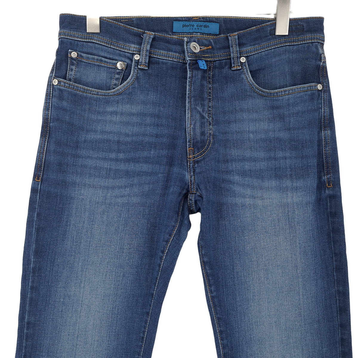 Vintage Pierre Cardin Jeans Lyon Tapered Men Stretch Regular Size W34 L34, back view, image 2 of 8