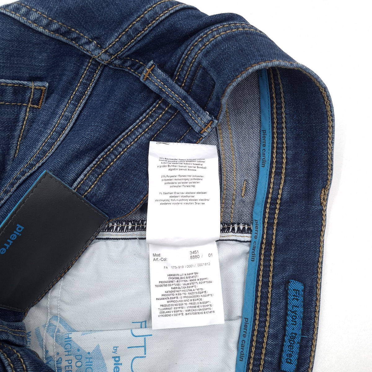 Vintage Pierre Cardin Jeans Lyon Tapered Men Stretch Regular Size W34 L34, detail view 6, image 8 of 8