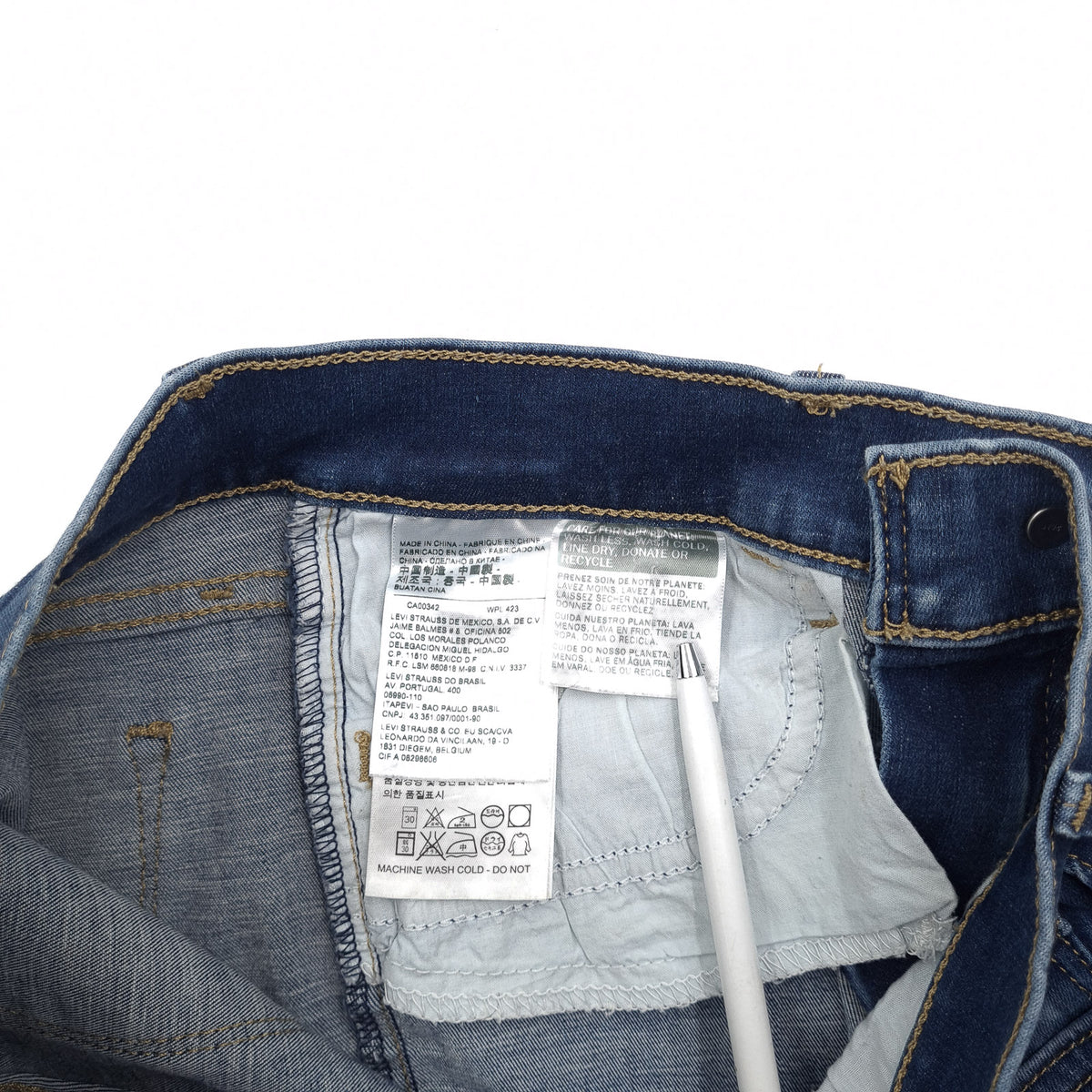 Levi's Jeans 710 Super Skinny Women Stretch Slim Size W27 L30, detail view 6, image 8 of 10