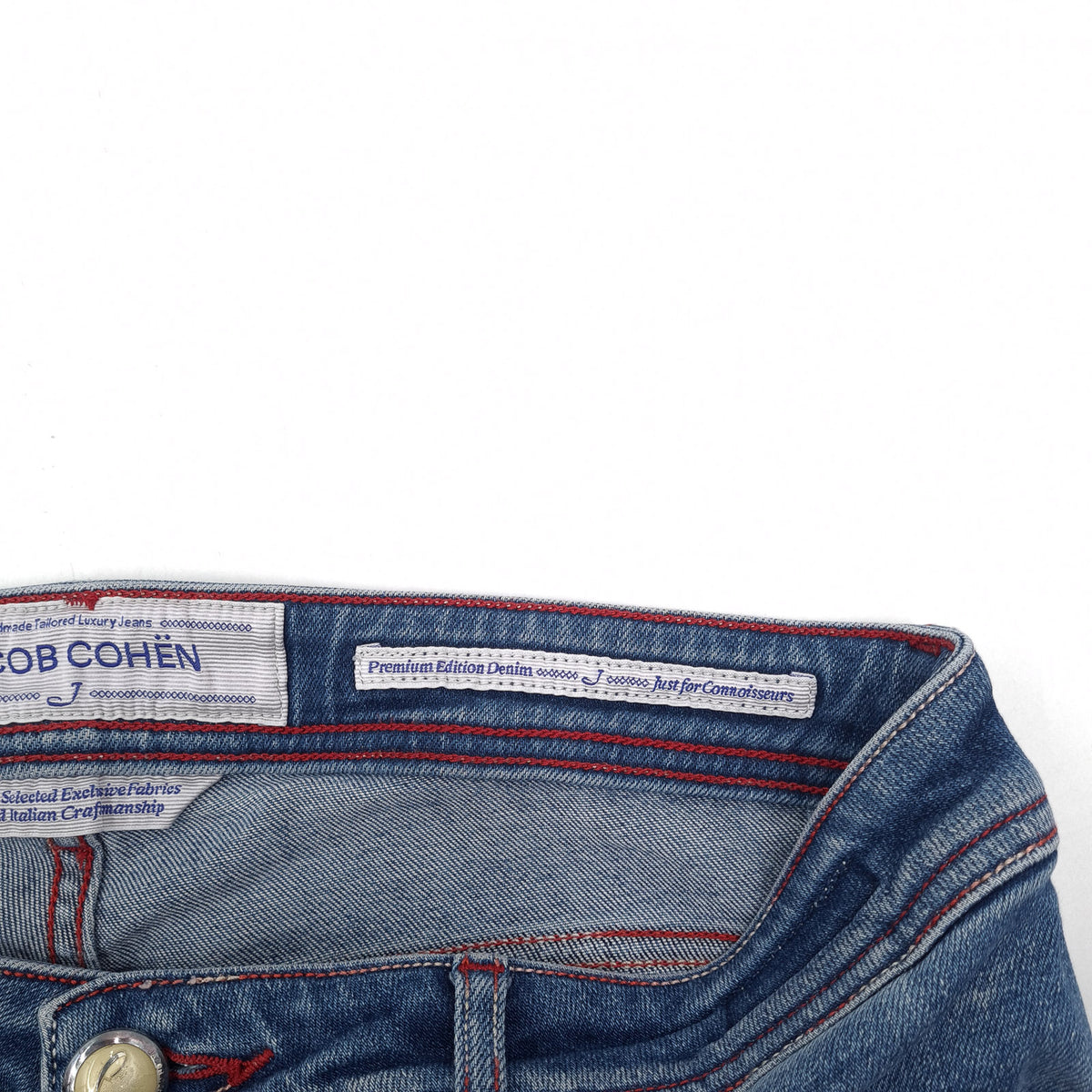 Jacob Cohen Jeans J622 Men Stretch Slim Straight Size W34 L32, detail view 4, image 6 of 9