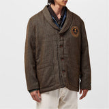 Levi's Blazer Jacket Men Sherpa Lined Herringbone Skull Patch Size M, detail view 1, image 3 of 8
