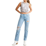 Levi's Jeans 501 High Rise Ripped Women Slim Straight Size W28 L32, detail view 2, image 4 of 12