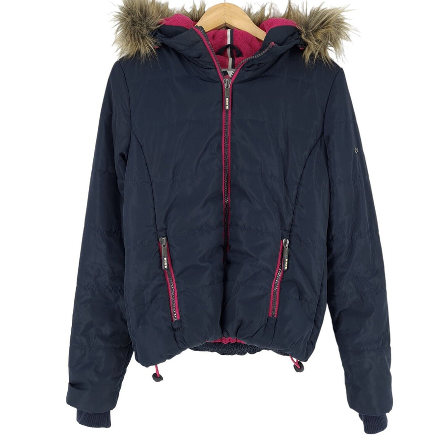 SuperDry Femme veste Polar sport bleu taille S