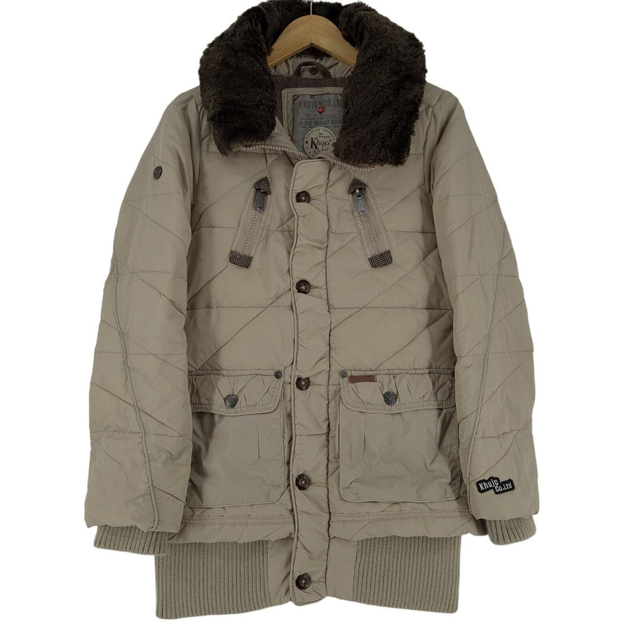 Khujo Beige Women Coat Jacket Size M