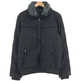 Tommy Hilfiger Black Jacket Faux Fur Collar Casual Mens Size M Medium, front view, image 1 of 7