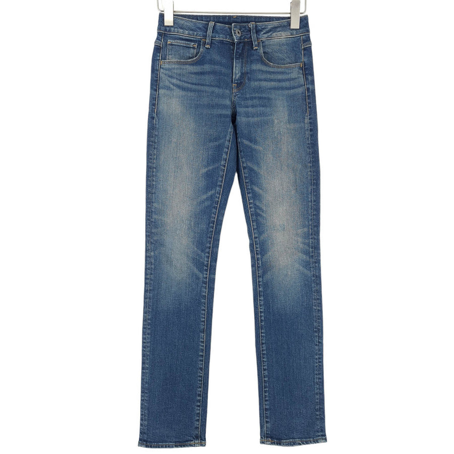 G-Star Femme jean 3301 Deconst Mid droit stretch slim taille W25 L32