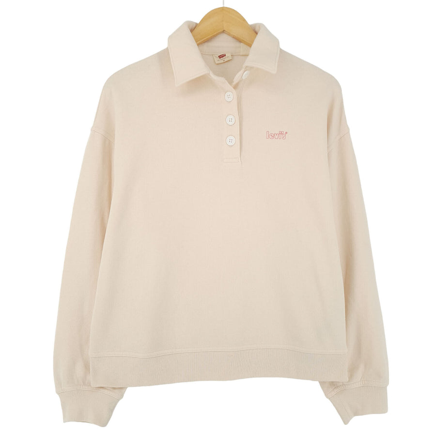 Levi's Femme sweat pull Pullover Orange coton taille XS