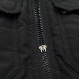 Tommy Hilfiger Black Jacket Faux Fur Collar Casual Mens Size M Medium, detail view 5, image 7 of 7