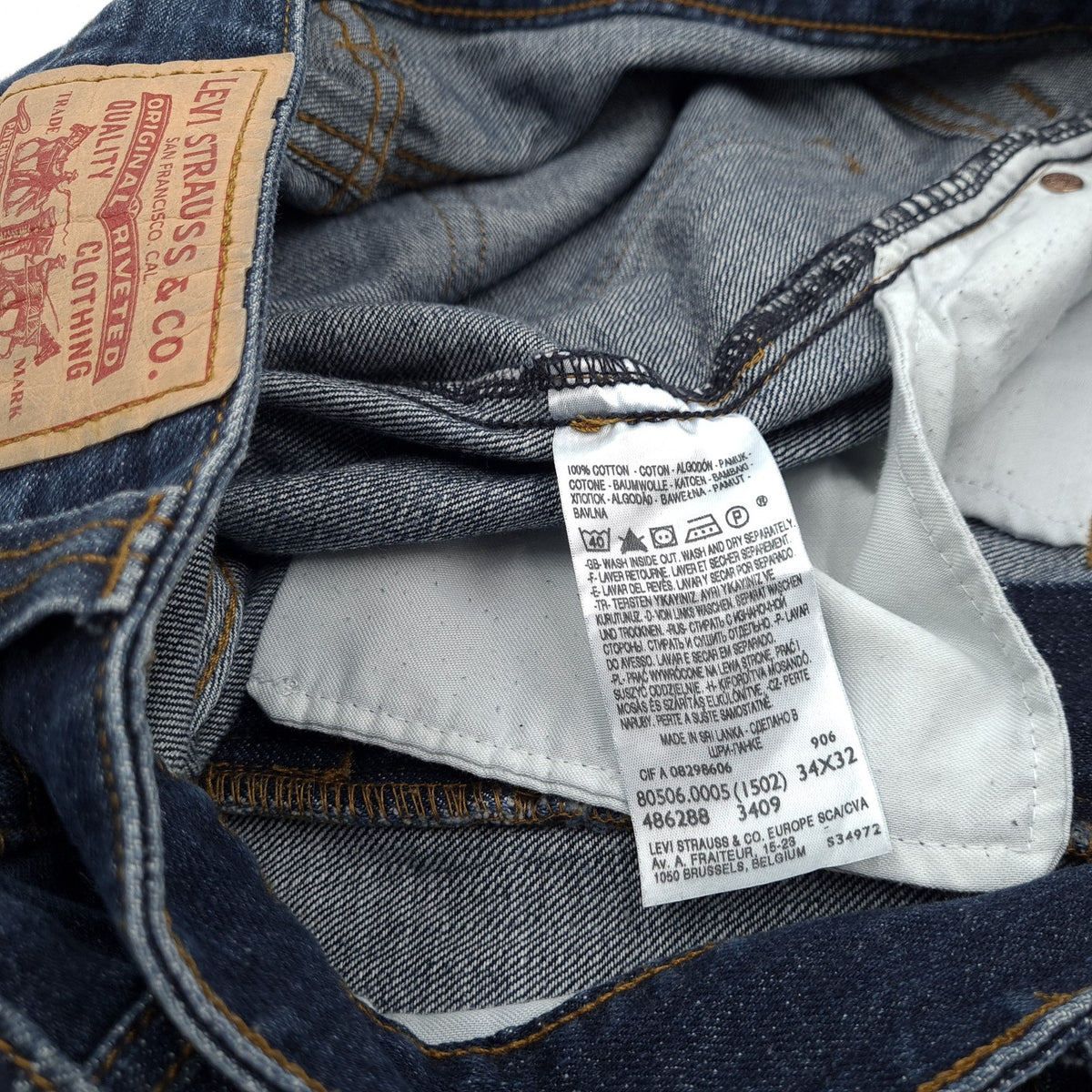 Vintage Levi's Jeans 506 Men Regular Straight Size W34 L29, detail view 5, image 7 of 7